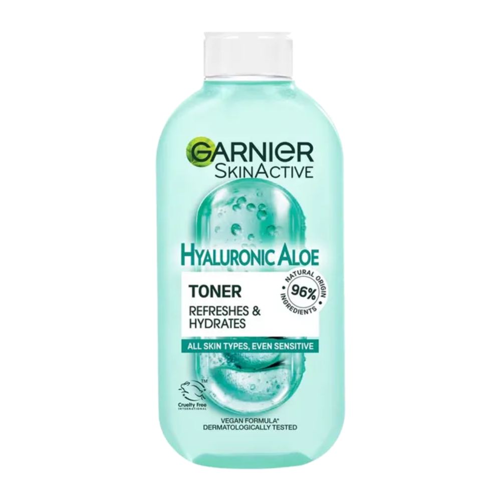 تونر گارنیه Garnier سری Skin Active مدل Hyaluronic Aloe حجم 200 میل
