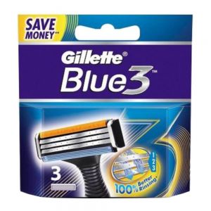 تیغ یدک ژیلت Gillette مدل Blue 3 دارای فاصله های کم در تیغه بسته 3 عددی
