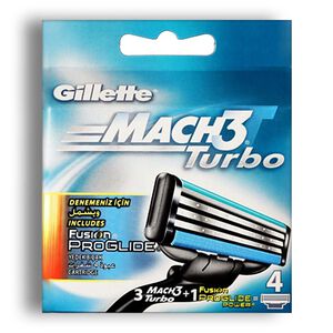 تیغ یدک Gillette مدل Mach3 Turbo تعداد 3+1 عدد