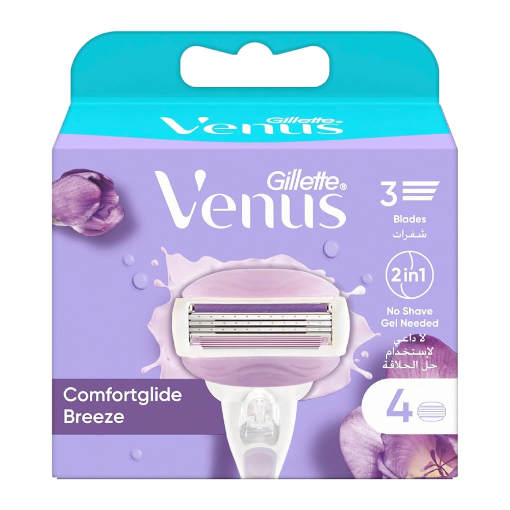 تیغ یدک Gillette سری Venus مدل Comfort Glide Breeze تعداد 4 عدد