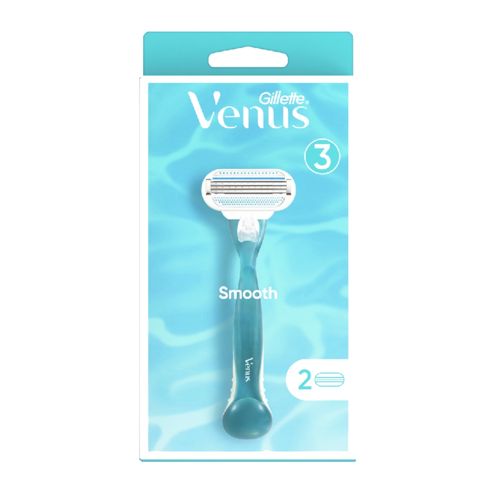 تیغ اصلاح ژیلت Gillette سری Venus مدل Smooth Close & Clean بسته دو عددی