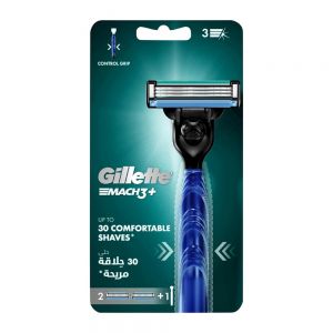 خودتراش ژیلت Gillette مدل Mach 3 یک دسته و دو تیغ اضافه