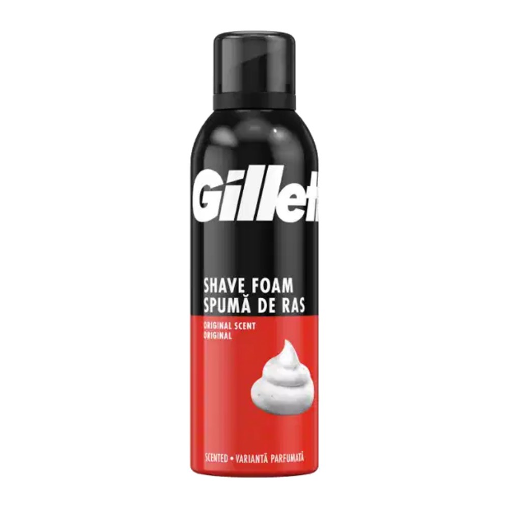 فوم اصلاح صورت ژیلت Gillette مدل Original Scent مناسب انواع پوست حجم 200 میل
