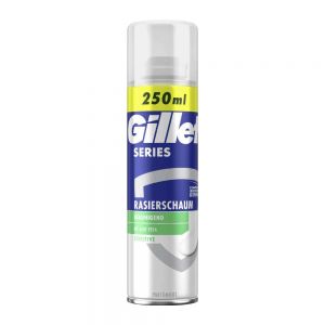 فوم اصلاح صورت Gillette مدل Sensitive Skin مناسب پوست حساس حجم 250 میل