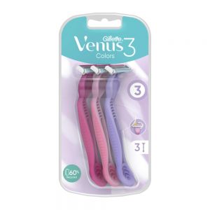 خودتراش ژیلت Gillette سری Venus مدل 3 Colors مخصوص بانوان بسته 3 عددی