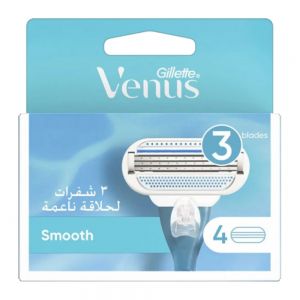 تیغ یدک ژیلت Gillette سری Venus مدل Smooth تعداد 4 عدد