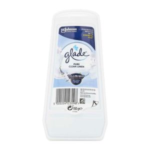 خوشبو کننده هوا گلید Glade مدل Pure Clean Linen رایحه پارچه کتان تمیز وزن 150 گرم