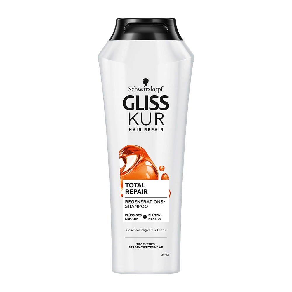 َشامپو ترمیم کننده مو Schwarzkopf Gliss مدل Total repair حجم 250 میل