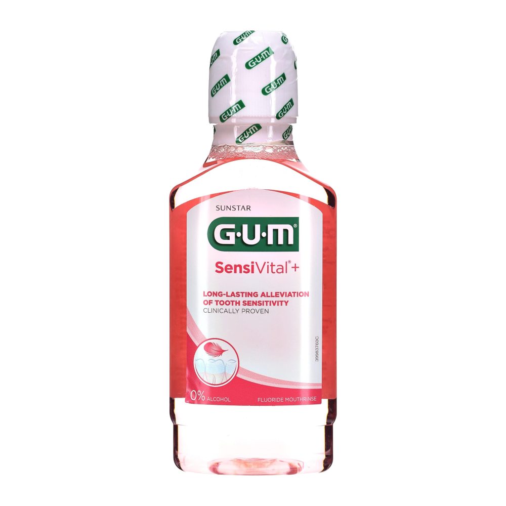 دهانشویه Gum مدل Sensivital+ مناسب دندان های حساس حجم 300 میل