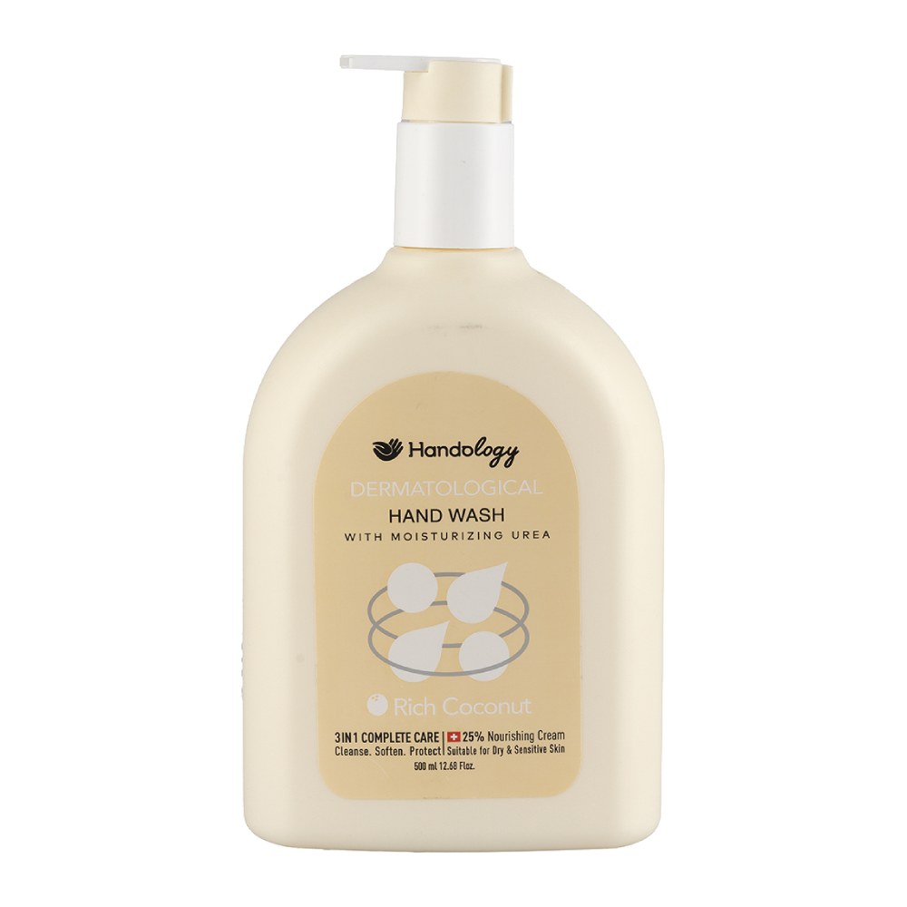 مایع دستشویی کرمی هندولوژی Handology مدل Rich Coconut حجم 500 میل