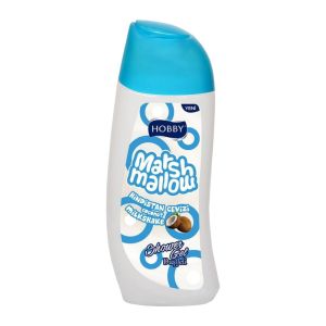 شامپو بدن هوبی Hobby سری Marshmallow مدل Coconut Milkshake رایحه میلک شیک نارگیل حجم 500 میل