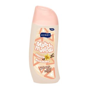 شامپو بدن هوبی Hobby سری Marshmallow مدل Vanilla Milkshake رایحه میلک شیک وانیل حجم 500 میل