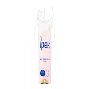 پد آرایش پاک کن Ipek مدل Softest Touch تهیه شده از پنبه خالص بسته 100 عددی