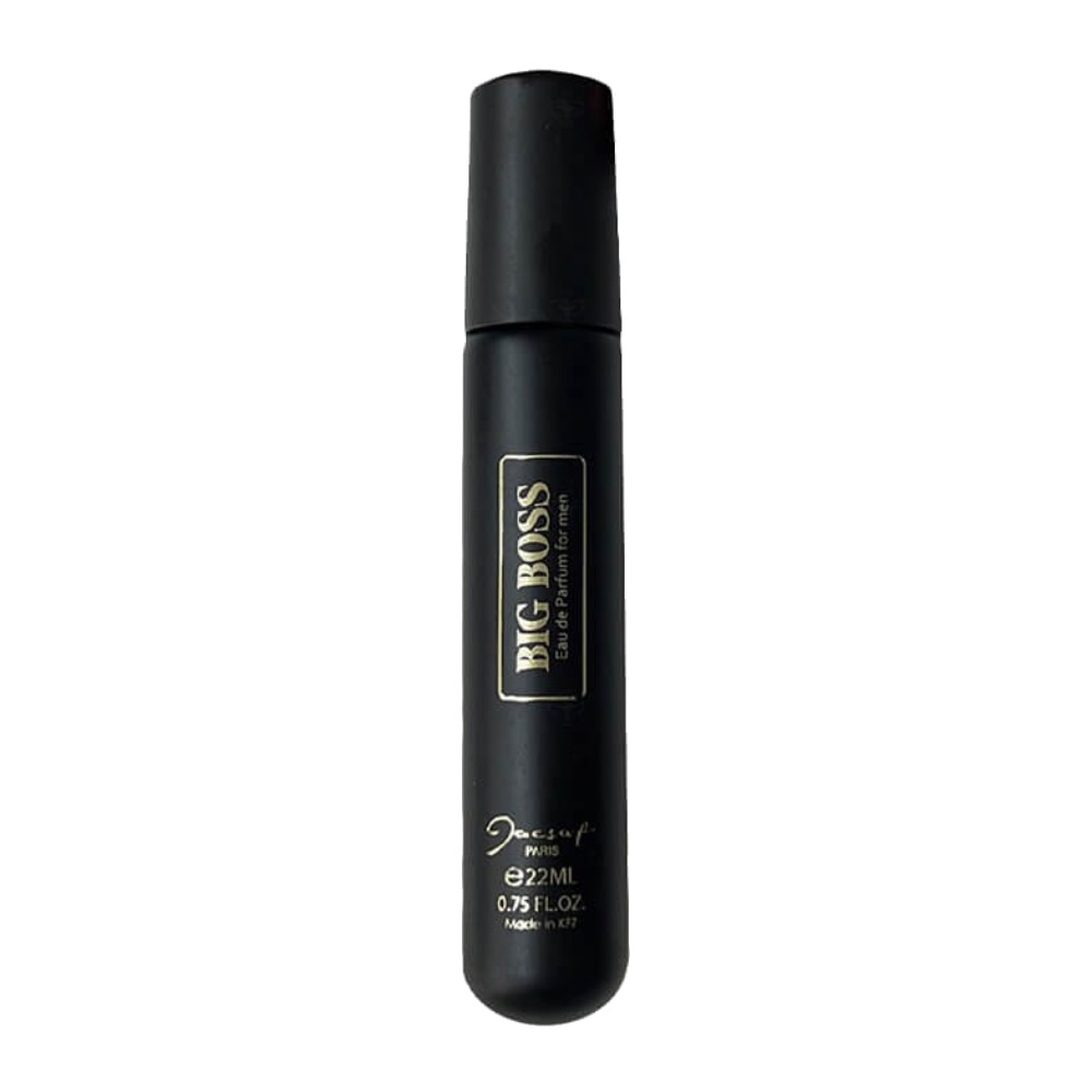 عطر جیبی مردانه ژک ساف Jacsaf مدل Big Boss رایحه گرم و چوبی حجم 22 میل