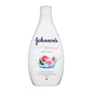 شامپو بدن جانسون Johnsons مدل Soft And Energise رایحه هندوانه و گل سرخ حجم 750 میل