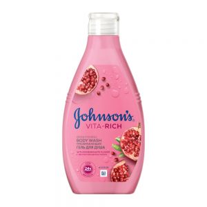 شامپو بدن جانسون Johnsons سری Vita Rich مدل Pomegranate حجم 750 میل