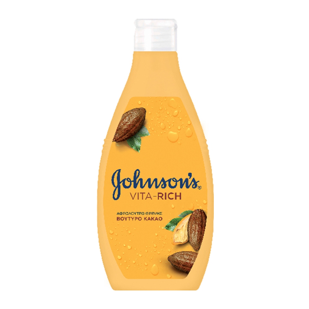 شامپو بدن جانسون Johnsons سری Vita Rich مدل Cocoa Butter حجم 750 میل