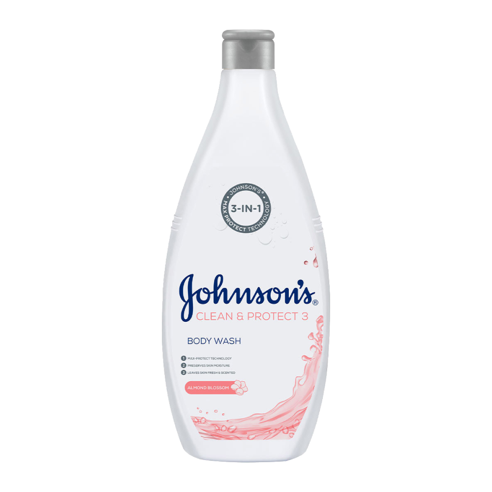 شامپو بدن سه در یک جانسون Johnsons مدل Almond Blossom عصاره شکوفه بادام حجم 750 میل