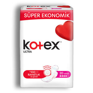 پد Kotex سری Super Economy مدل Ultra نوع Long تعداد 20 عدد