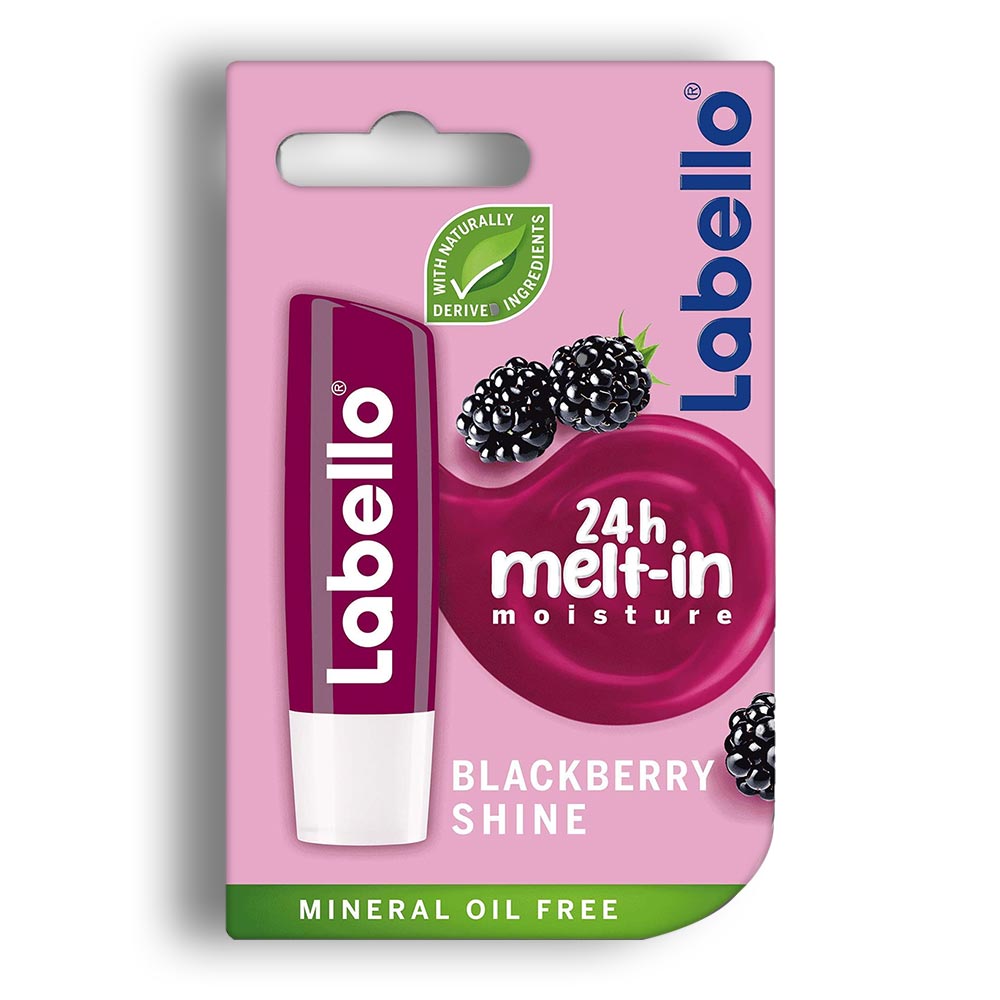 نرم کننده لب Labello سری 24H Melt-In Moisture مدل Blackberry Shine حجم 5.5 میل