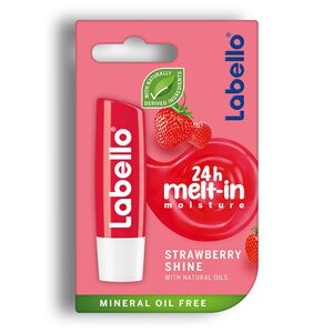 نرم کننده لب Labello سری 24H Melt-In Moisture مدل Strawberry Shine حجم 5.5 میل