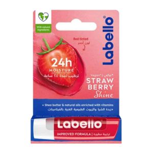 بالم لب Labello مدل Strawberry Shine محافظت کننده لب وزن 4.8 گرم