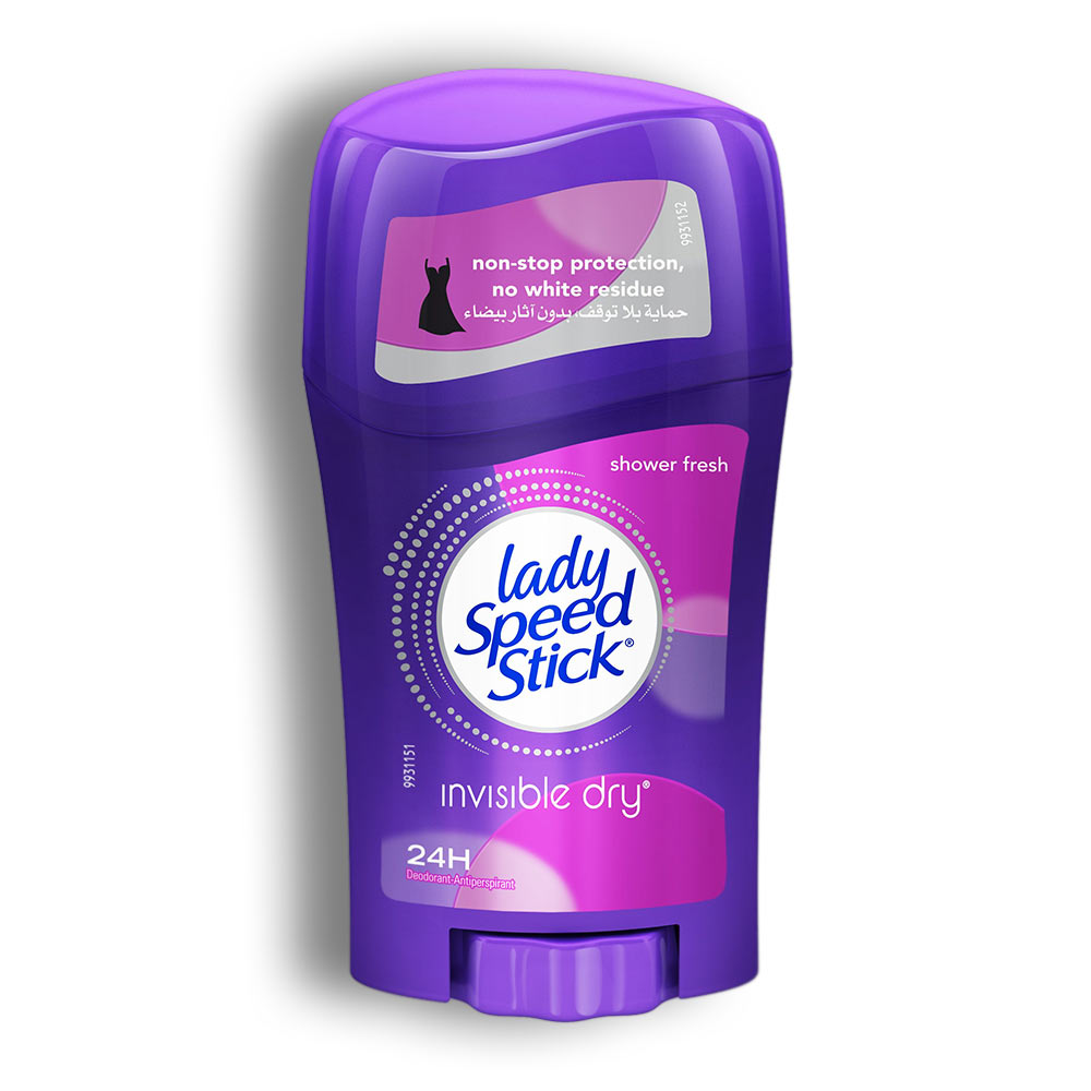 استیک ضد تعریق Lady Speed Stick سری Invisible Dry مدل Shower Fresh وزن 40 گرم
