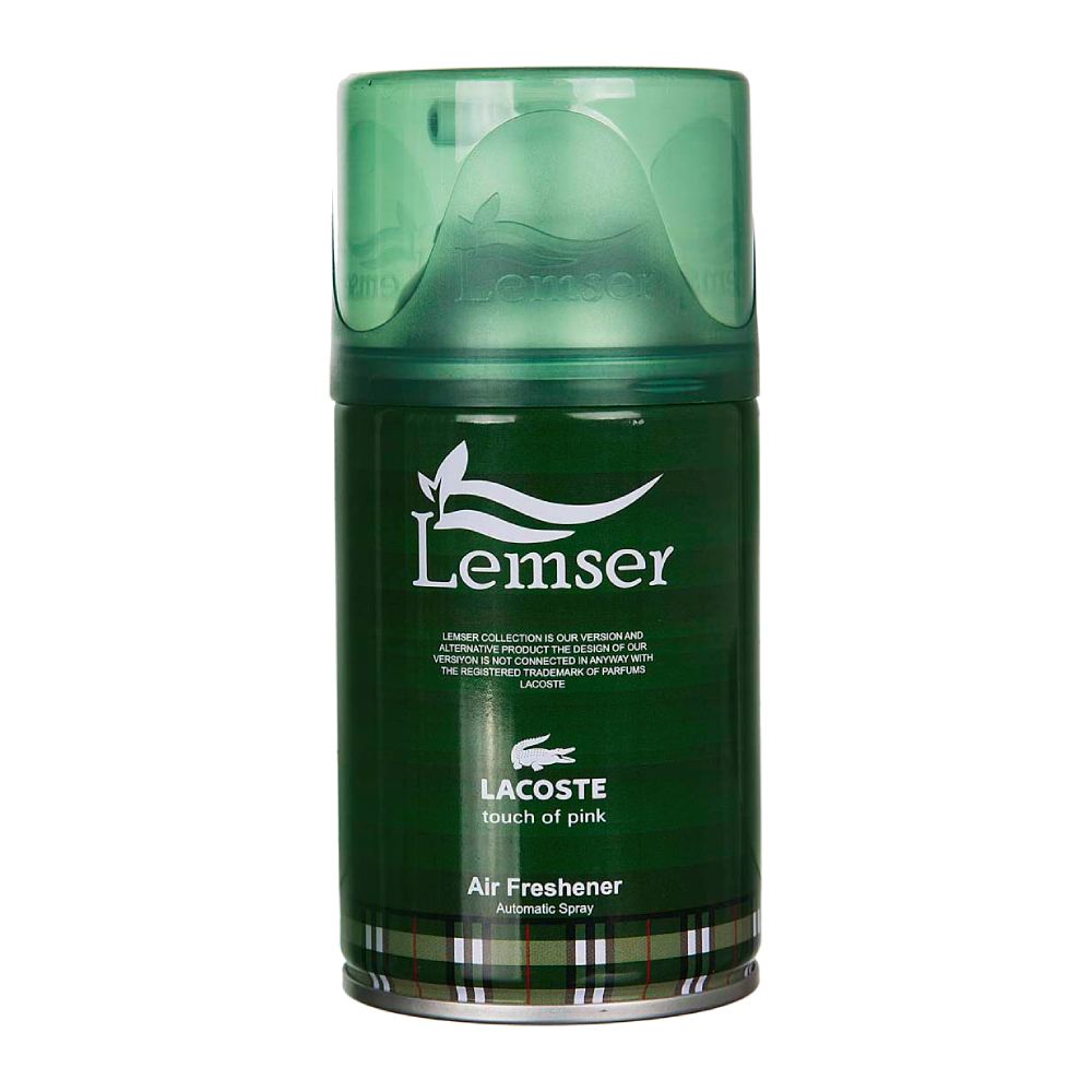 اسپری خوشبو کننده هوا ادکلنی لمسر Lemser مدل Lacoste حجم 250 میل