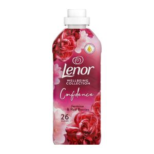 نرم کننده لباس Lenor مدل Canfidence رایحه گل یاسمن و توت های قرمز حجم 858 میل