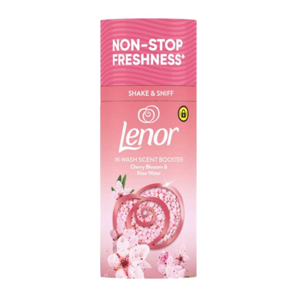 خوشبو کننده لباس Lenor مدل Cherry Blossom And Rose رایحه شکوفه گیلاس وزن 155 گرم