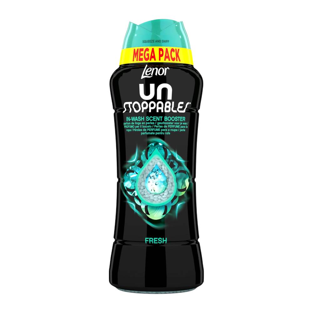خوشبو کننده لباس Lenor مدل Unstoppables Fresh نرم کننده وزن 570 گرم