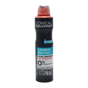 اسپری ضد تعریق مردانه لورآل L'Oreal مدل Carbon Protect حجم 250 میل