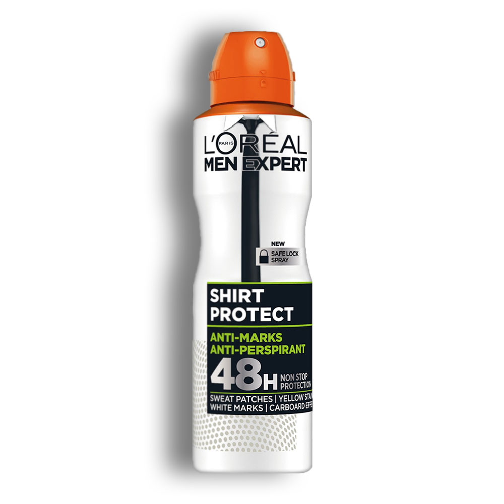 اسپری دئودورانت ضد عرق Shirt Protect مردانه لورال L’Oreal حجم 250 میل