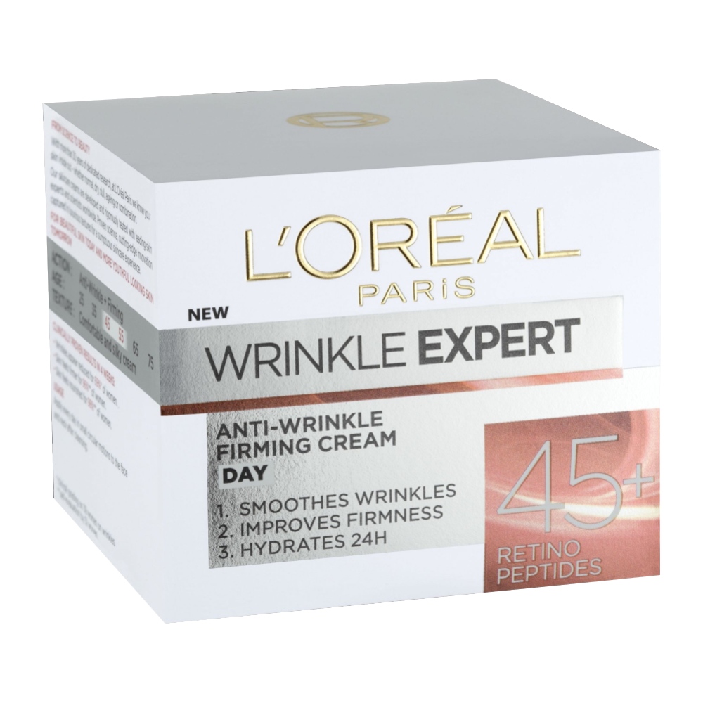 کرم روز ضد چروک و آبرسان لورآل L'Oreal مدل Wrinkle Expert +45 حجم 50 میل