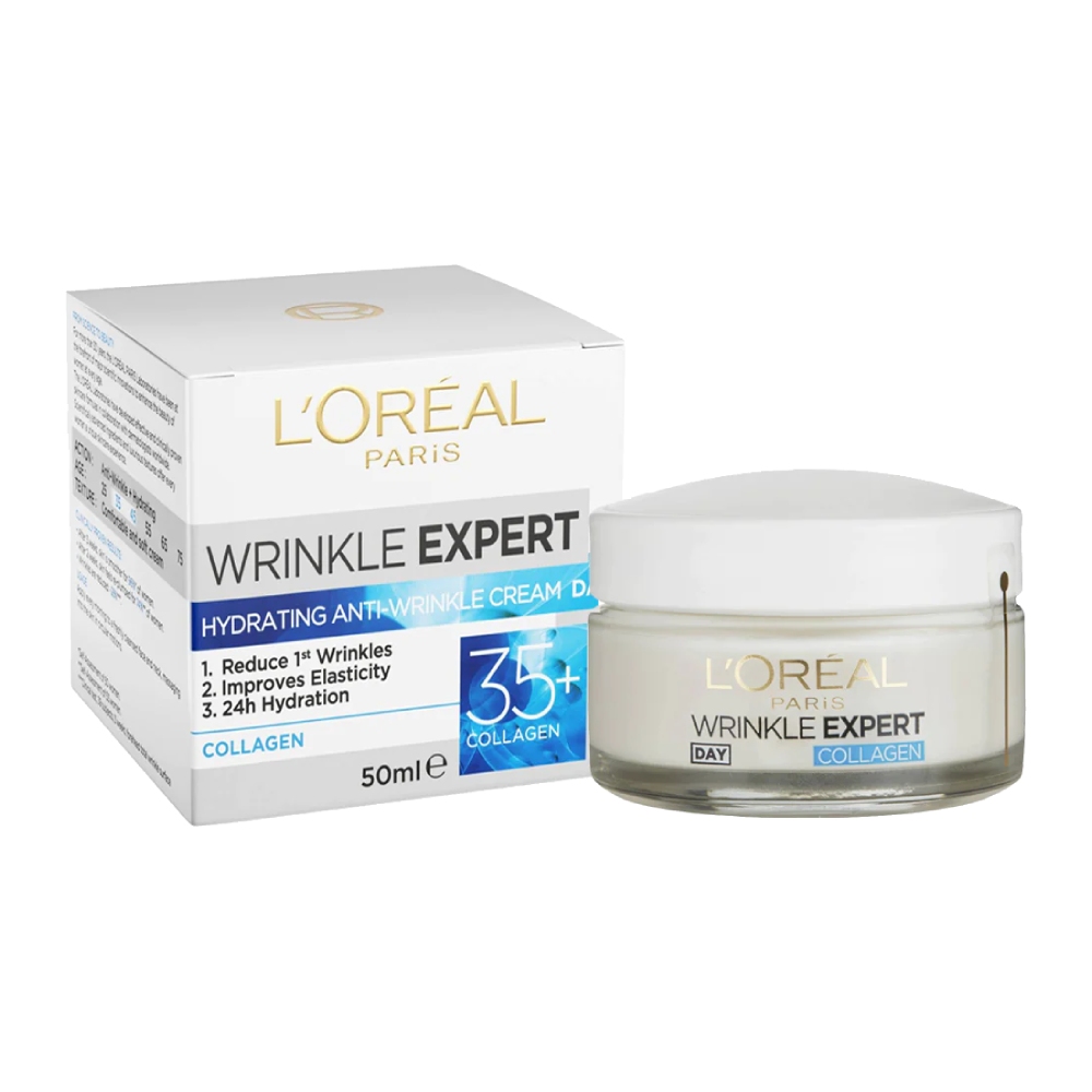 کرم روز ضد چروک لورآل L'Oreal مدل Wrinkle Expert مناسب 35 سال به بالا حجم 50 میل