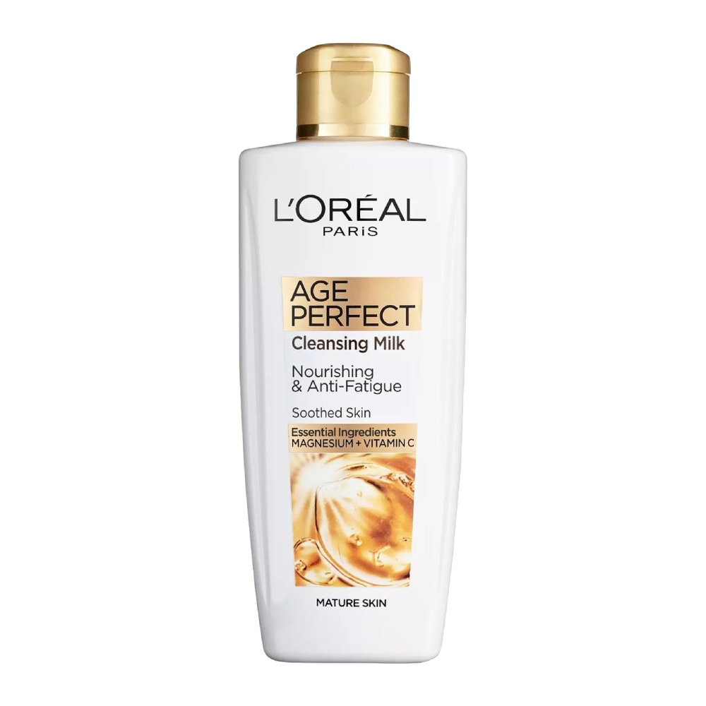 شیر پاک کننده لورآل L'Oreal مدل Age Perfect آبرسان حجم 200 میل