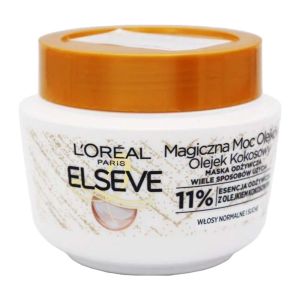 ماسک مو ترمیم کننده لورال L'Oreal مدل Magiczna Moc Olejkow حاوی روغن نارگیل حجم 300 میل