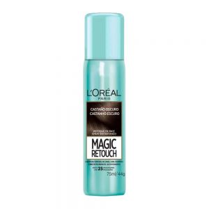 اسپری کانسلیر رنگ مو لورال L'Oreal سری Magic Retouch مدل Dark Brown رنگ قهوه ای تیره حجم 75 میل