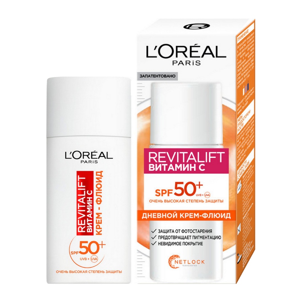 ضد آفتاب و ضد لک L'Oreal مدل Revitalift حاوی ویتامین سی حجم 50 میل