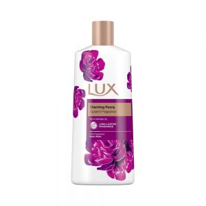 شامپو بدن لوکس Lux مدل Charming Peony حاوی روغن هسته پرتقال حجم 600 میل