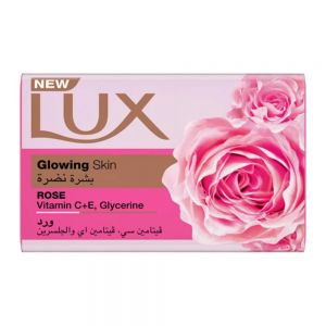صابون لوکس Lux مدل Glowing Skin Rose با رایحه گل سرخ وزن 170 گرم