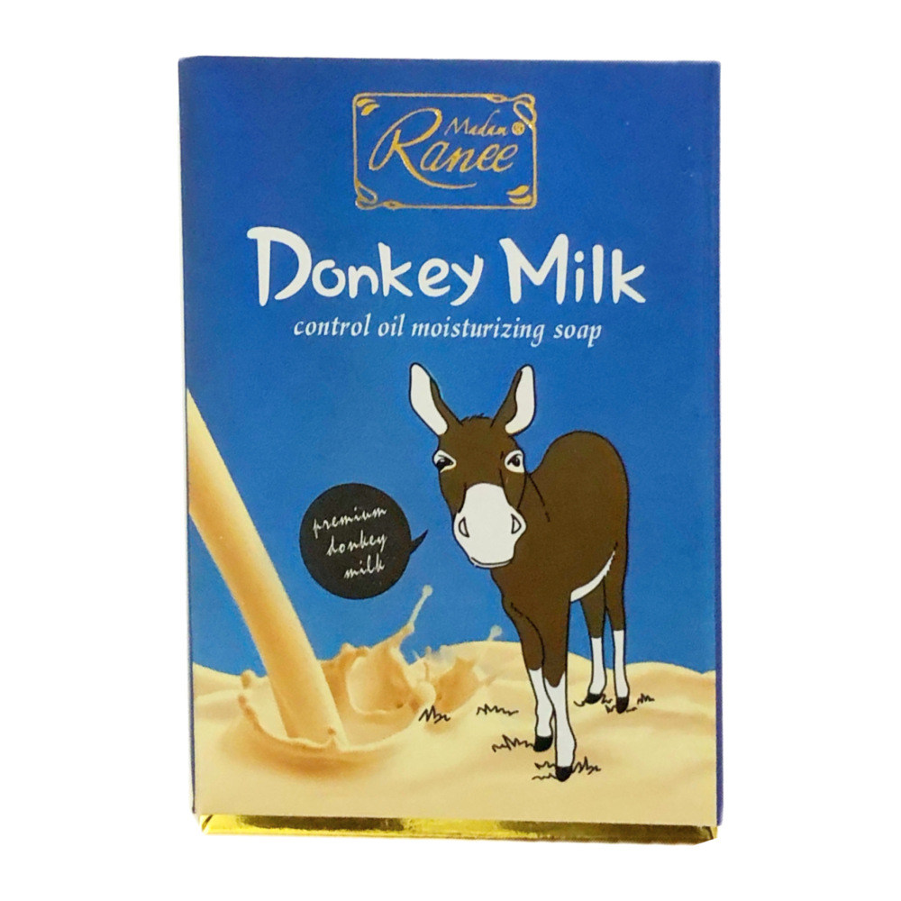 صابون آبرسان و سفید کننده پوست Madam Ranee مدل Donkey Milk وزن 100 گرم