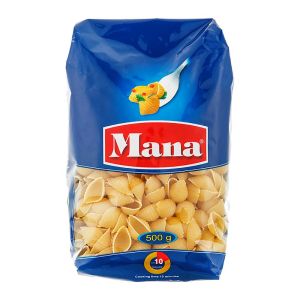 پاستا گوش ماهی بزرگ مانا Mana مدل Abissino وزن 500 گرم