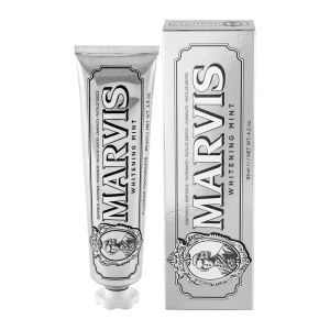 خمیر دندان سفید کننده مارویس Marvis مدل Whitening Mint حاوی عصاره نعنا حجم 85 میل