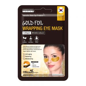 ماسک زیر چشم ورقه ای MBeauty مدل Gold Foil حاوی کلاژن بسته 10 عددی