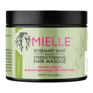 ماسک تقویت کننده مو میله Mielle مدل Rosemary Mint حاوی عصاره رزماری و نعناع فلفلی وزن 340 گرم