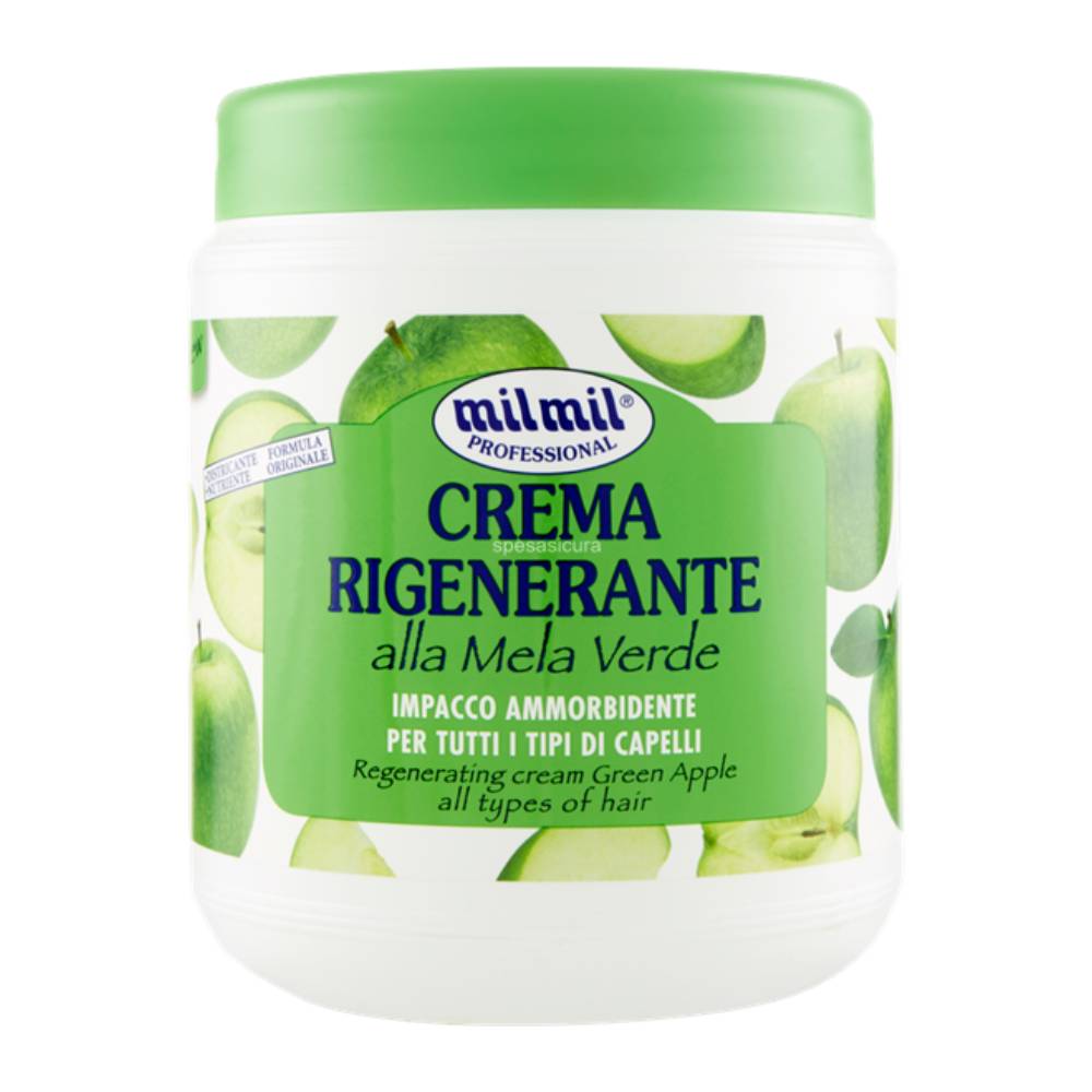 ماسک مو تغذیه کننده میل میل Milmil مدل Mela Verde حاوی عصاره سیب سبز حجم 1000 میل