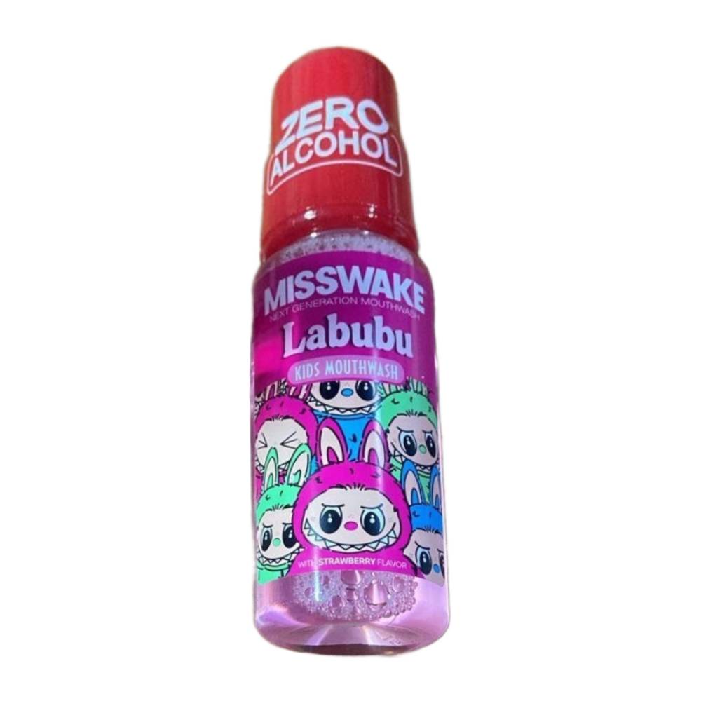 دهان شویه کودک میسویک Misswake مدل Labubu لبوبو حجم 200 میل