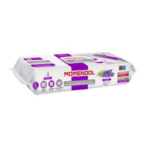 یدک حوله تی زمین شوی Momendol مدل Lavanta حاوی رایحه لوندر بسته 50 عددی