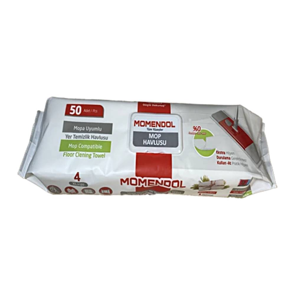 یدک حوله تی زمین شوی Momendol مدل Mop Havlusu بسته 50 عددی